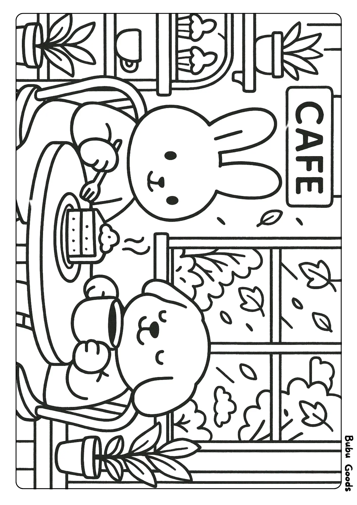 desenho-infantil-tomando-cha-com-amigo